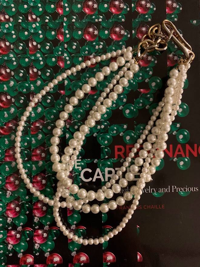 [빅비바컬렉션 셀렉션] 4줄 레이어드 진주목걸이 Four strand pearl necklace (24일 이후 출고)